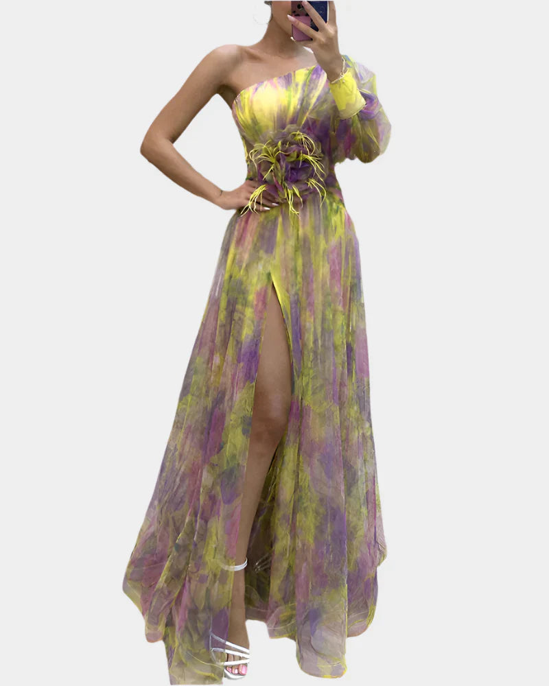 Romantic Dress with Slit