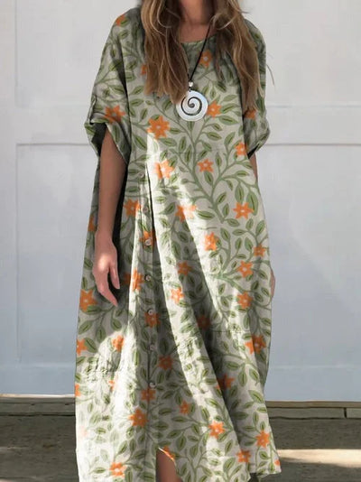 Dina | Cotton Linen Dress