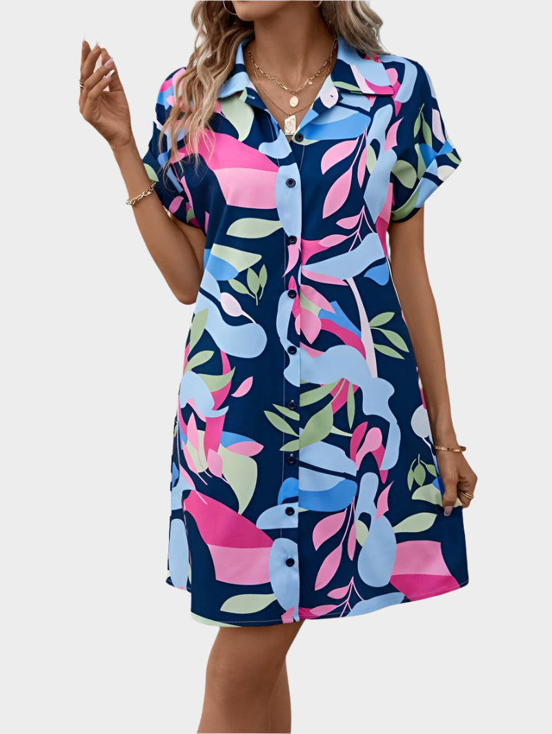 Shirt Dress with Print