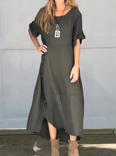 Dina | Cotton Linen Dress