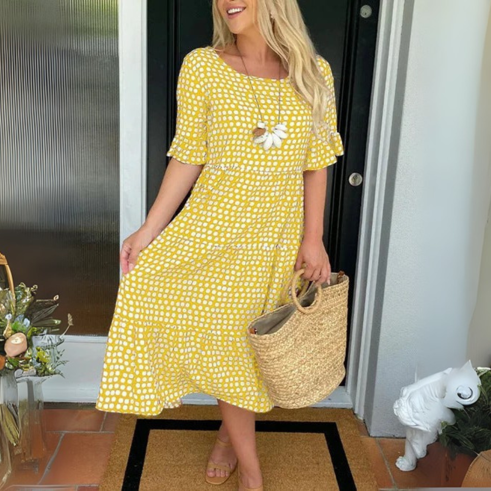 Chloe |Relaxed Tiered Midi Dress