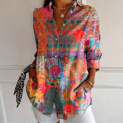 Selina | Colorful Pattern Blouse