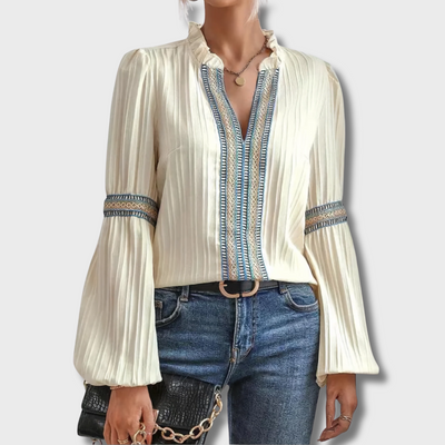 Evania™ - V-Neck Blouse