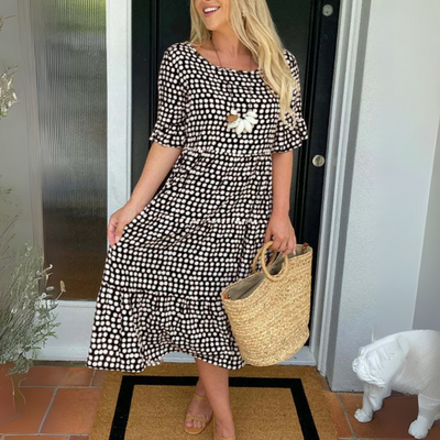 Chloe |Relaxed Tiered Midi Dress