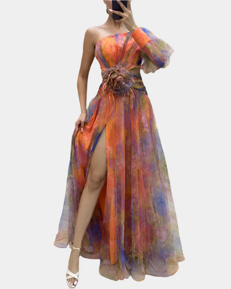 Romantic Dress with Slit