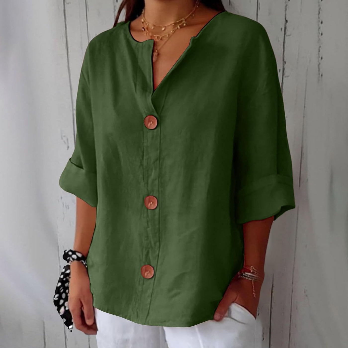 Caroline™ – Light and Airy Linen Shirt for Sunny Days