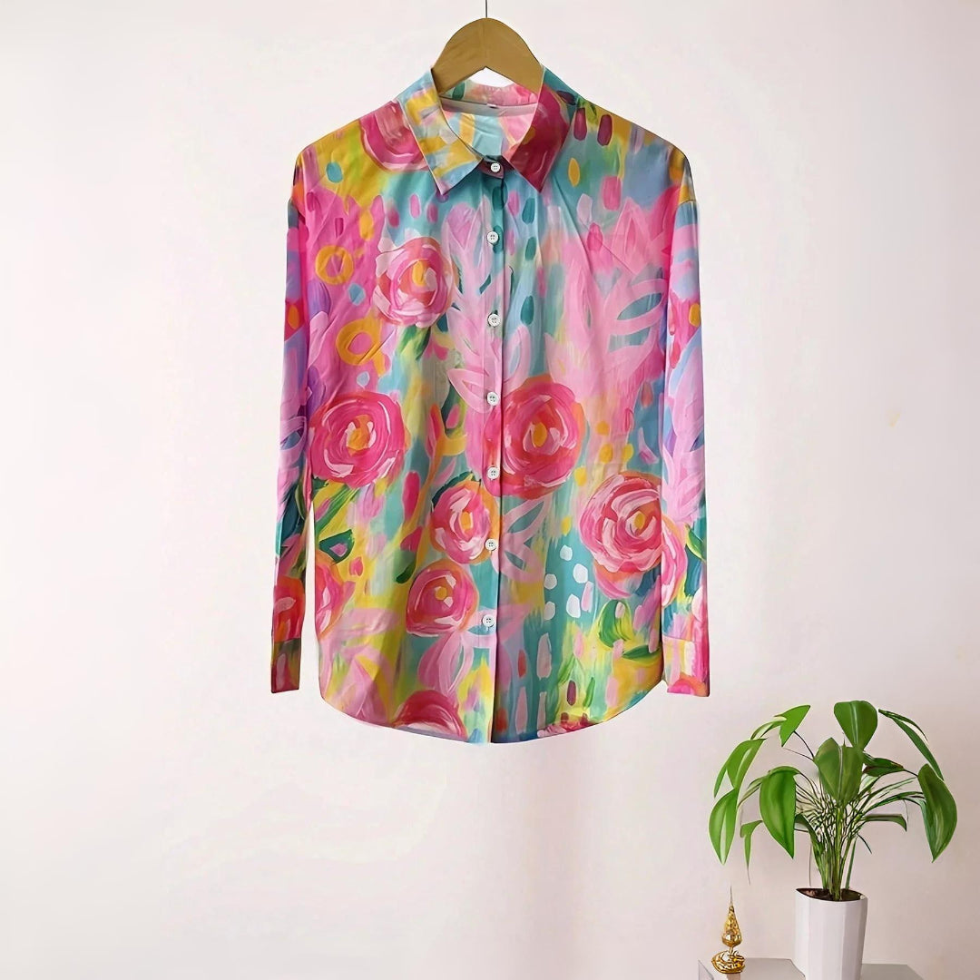 Selina | Colorful Pattern Blouse