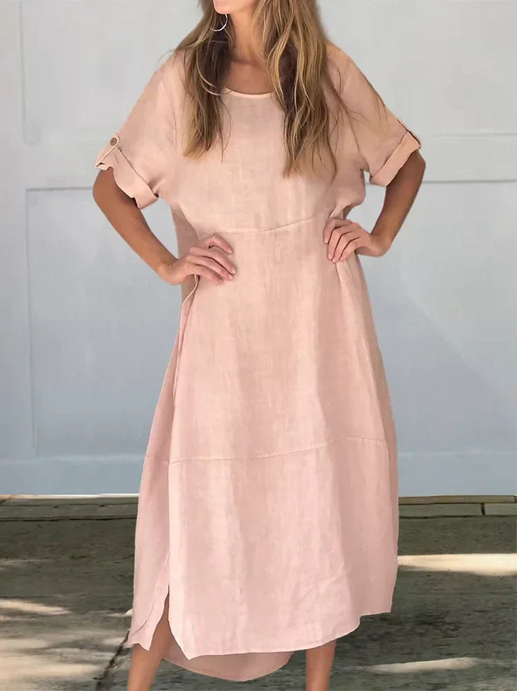 Dina | Cotton Linen Dress
