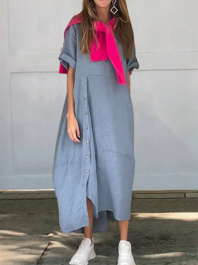 Dina | Cotton Linen Dress