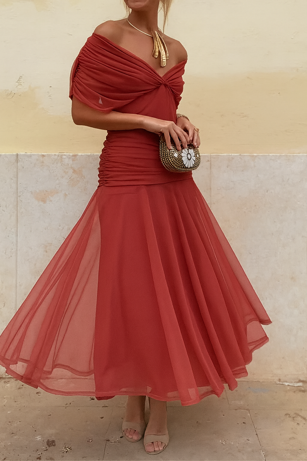 Evie | Elegant Mesh Dress