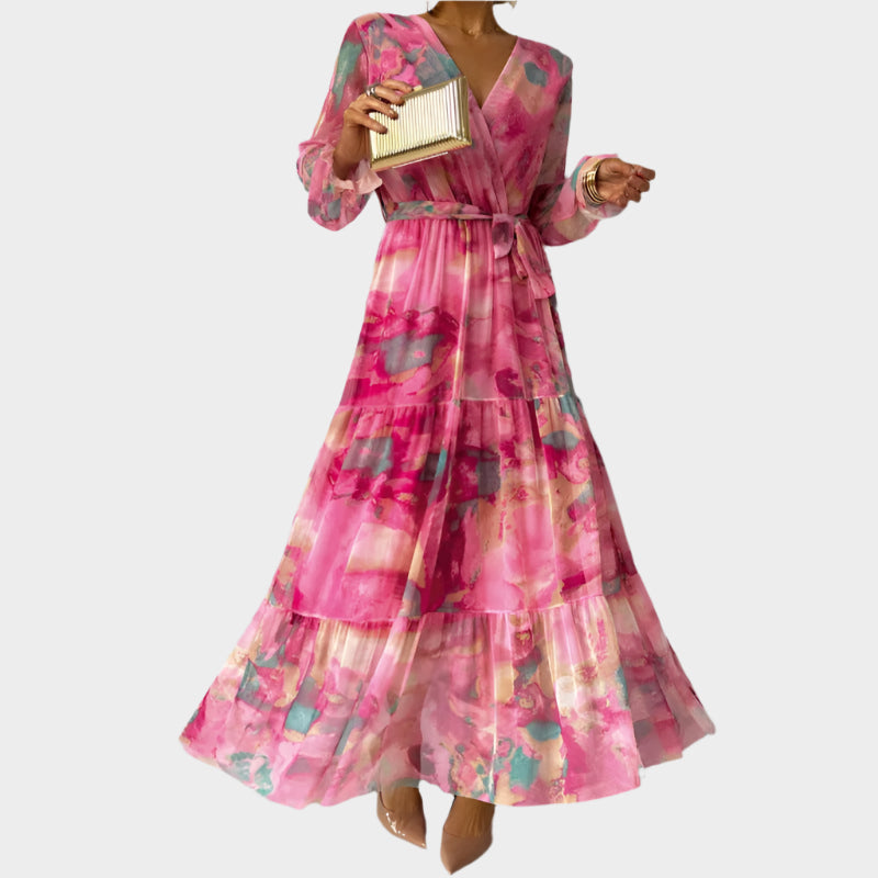 Midi Dress with Flowers