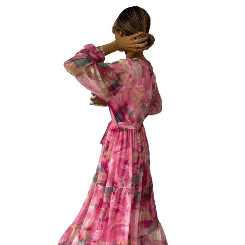 Midi Dress with Flowers