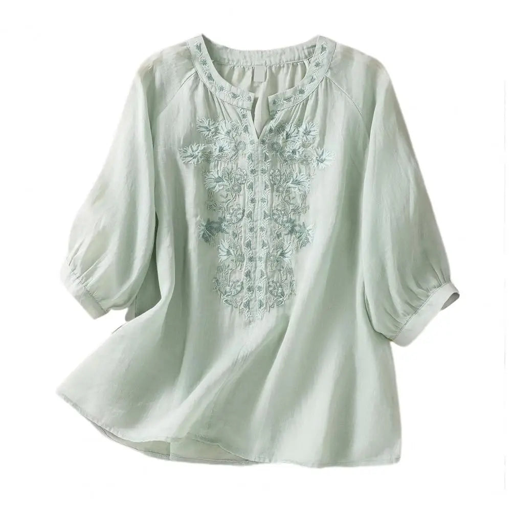 Amara | Elegant Flow Tummy Coverage Blouse