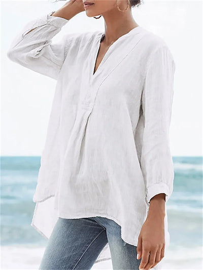 Eva | Elegant Flow Tummy Coverage Blouse