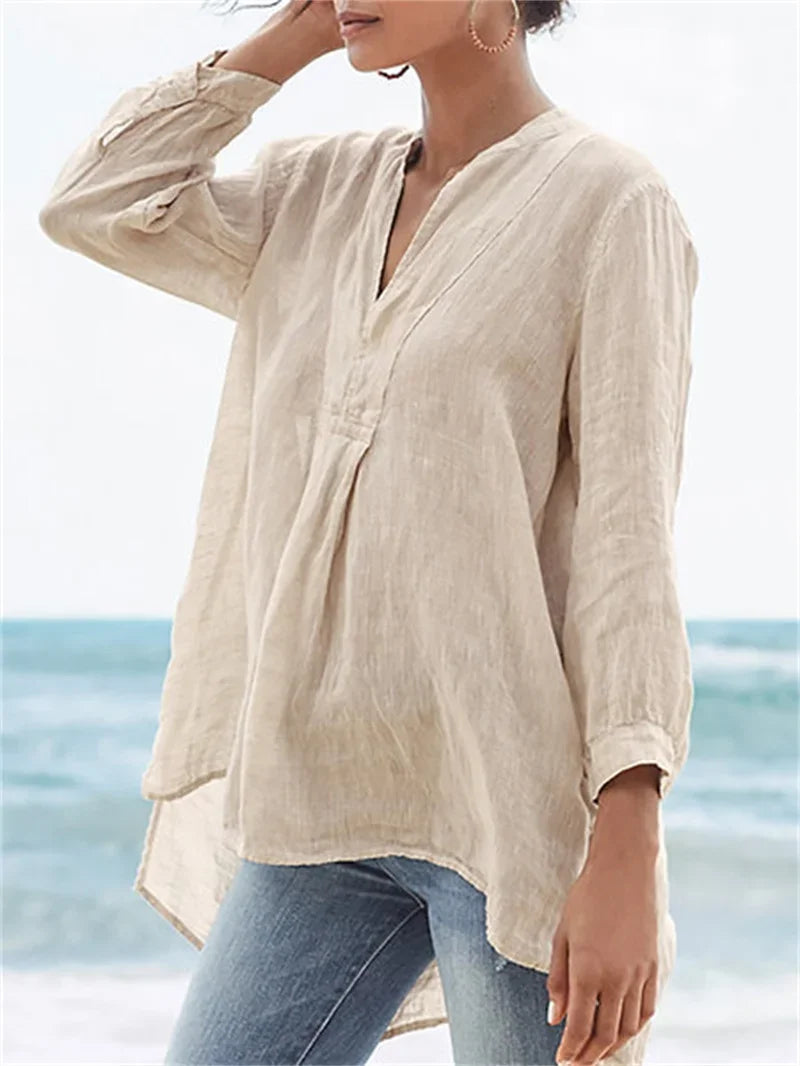 Eva | Elegant Flow Tummy Coverage Blouse