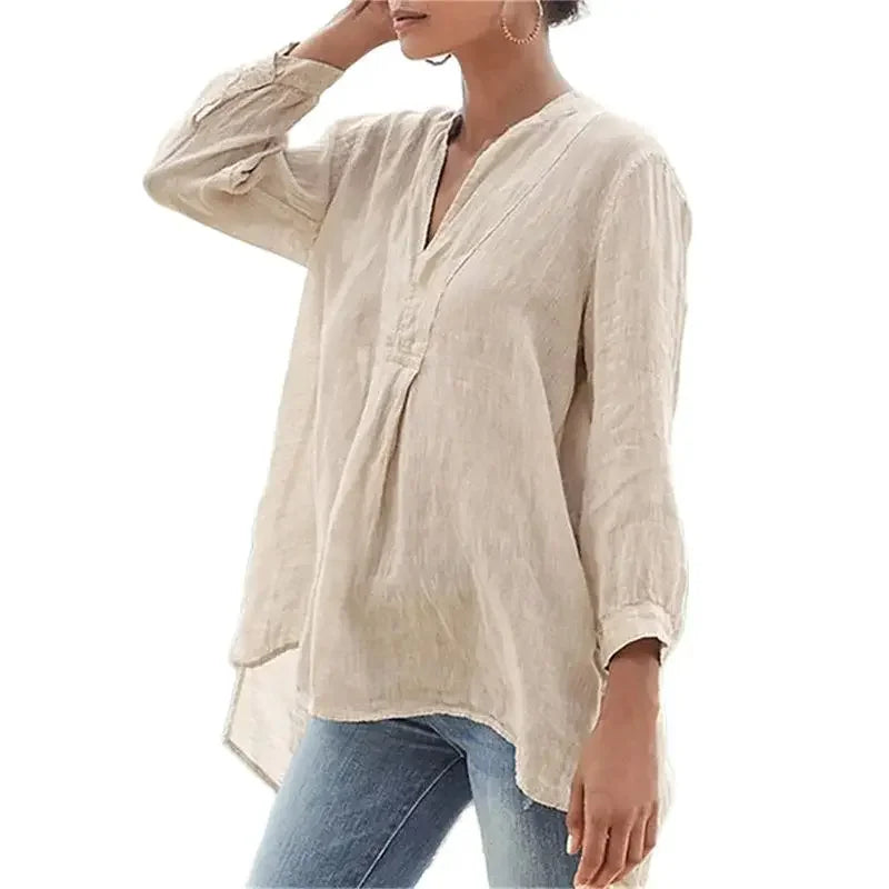 Eva | Elegant Flow Tummy Coverage Blouse