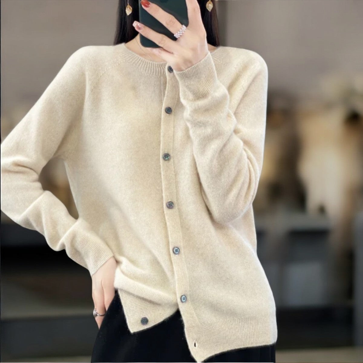Annika™ | Woolen Cardigan