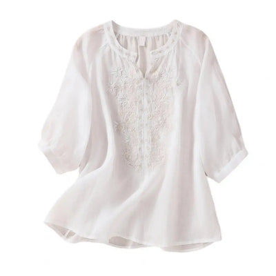 Amara | Elegant Flow Tummy Coverage Blouse