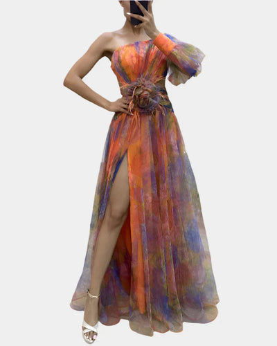 Romantic Dress with Slit