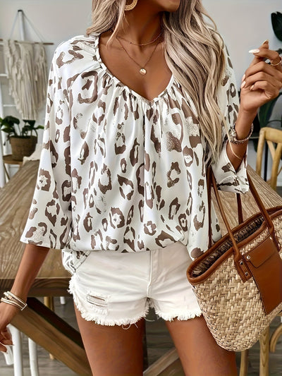 Evie | Leopard Blouse