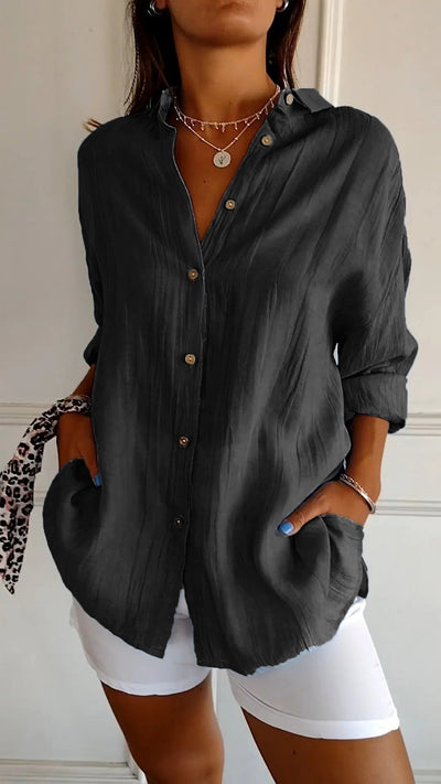 Charlotte | Elegant shirt with pleated style