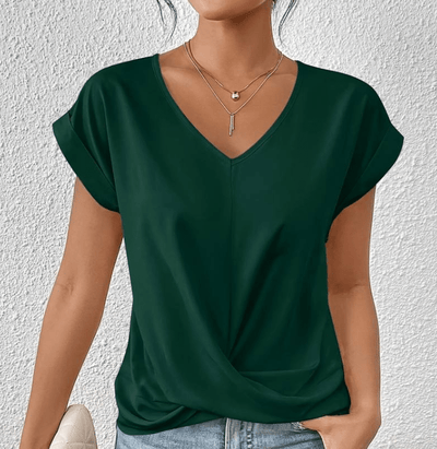 Ella | Tummy tucking V-neck top