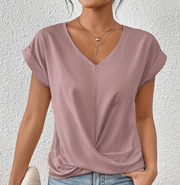 Ella | Tummy tucking V-neck top