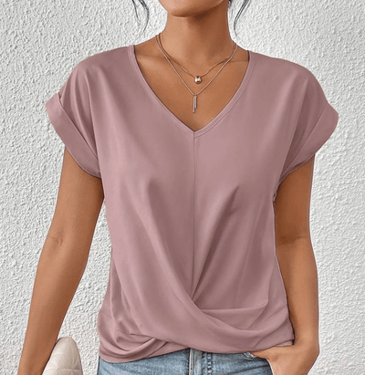 Ella | Tummy tucking V-neck top