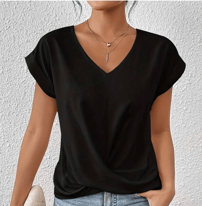 Ella | Tummy tucking V-neck top