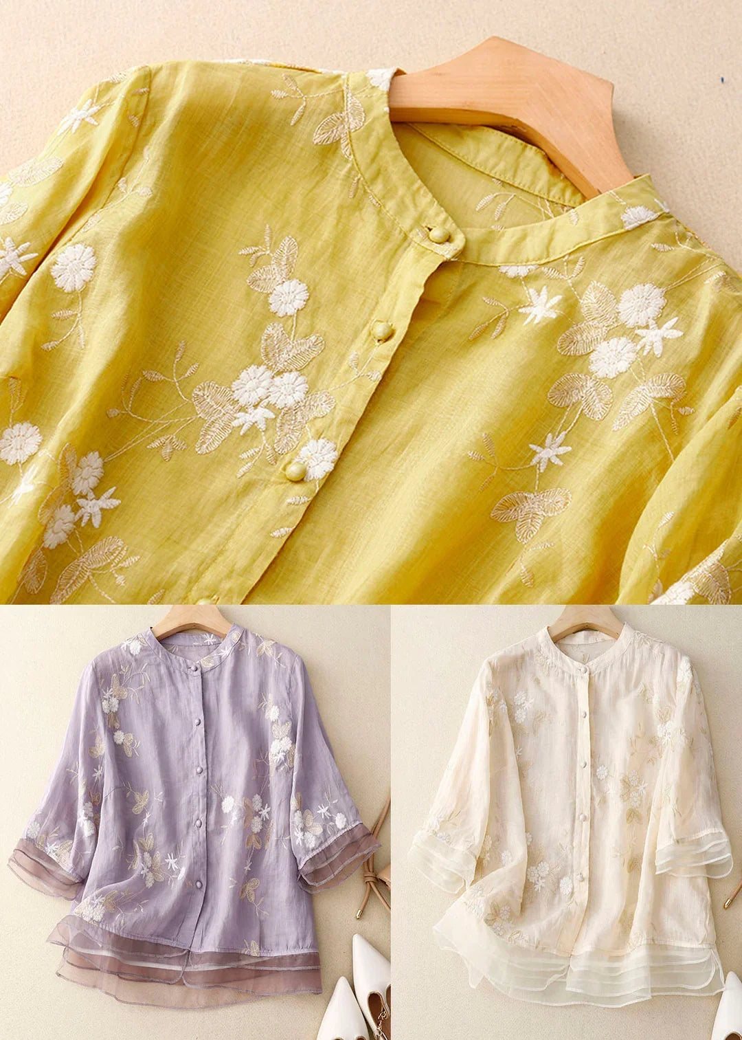 Madison | Elegant Embroidered Blouse